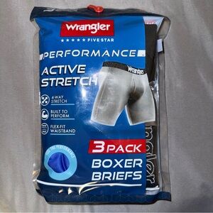 Wrangler Performance Boxer Briefs 3-Pack - Black, grey and Blue
